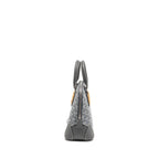 GOYARD VENDOME MINI BAG GOYARDINE CANVAS/CHEVROCHES CALFSKIN GREY SHW