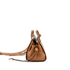 LOEWE MINI HAMMOCK DRAWSTRING BAG GRAINED CALFSKIN TAN GHW
