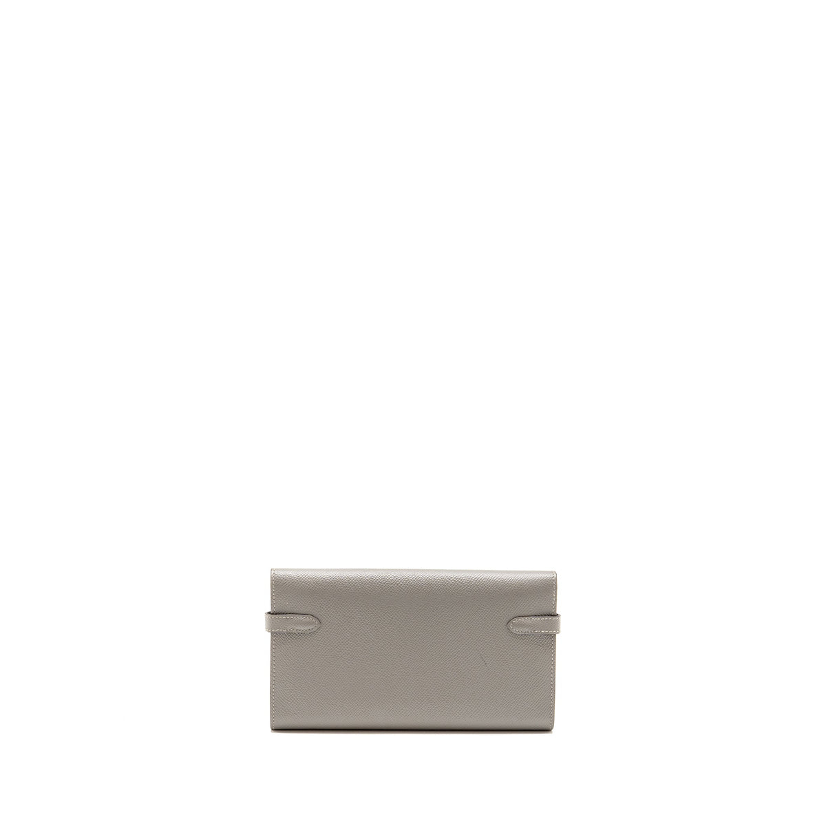 HERMES KELLY CLASSIC LONG WALLET EPSOM GREY SHW