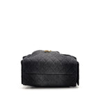 CHANEL 25 MEDIUM HANDBAG WASHED DENIM BLACK GHW (MICROCHIP)