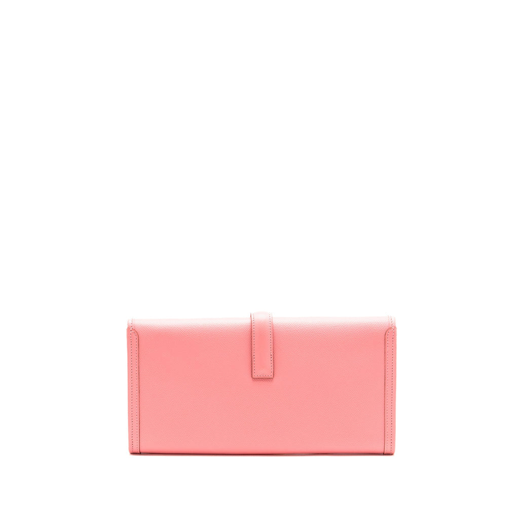 Hermes Jige 29 Clutch Epsom Rose Confetti