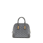 GOYARD VENDOME MINI BAG GOYARDINE CANVAS/CHEVROCHES CALFSKIN GREY SHW