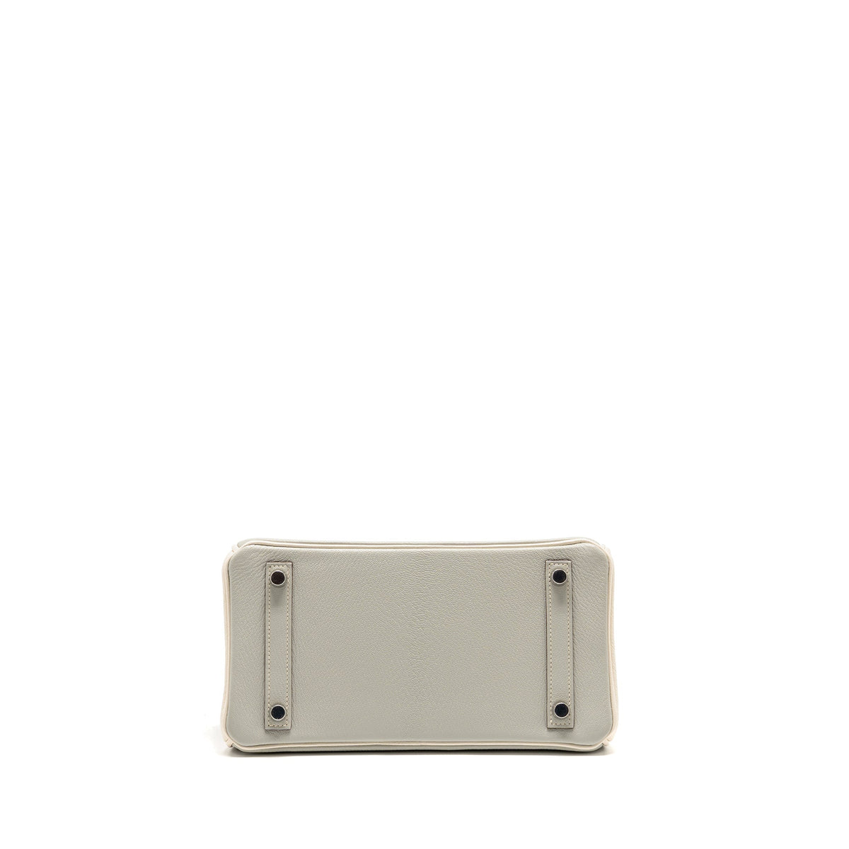 Hermes Birkin 25 Special Order Chèvre Mysore Gris Perle/Craie Brushed SHW