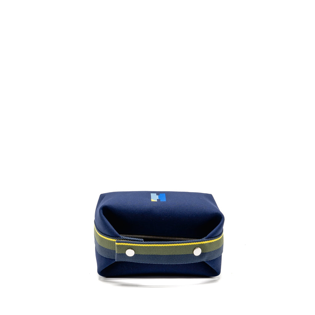 HERMES TROUSSE DE TOILETTE BRIDE A BRAC PM H PAVILLON MARINE SHW