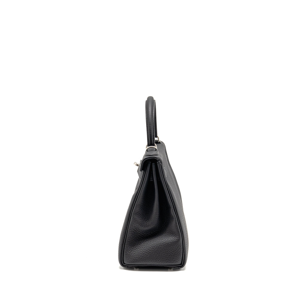 HERMES KELLY 28 TOGO BLACK BRUSHED SHW