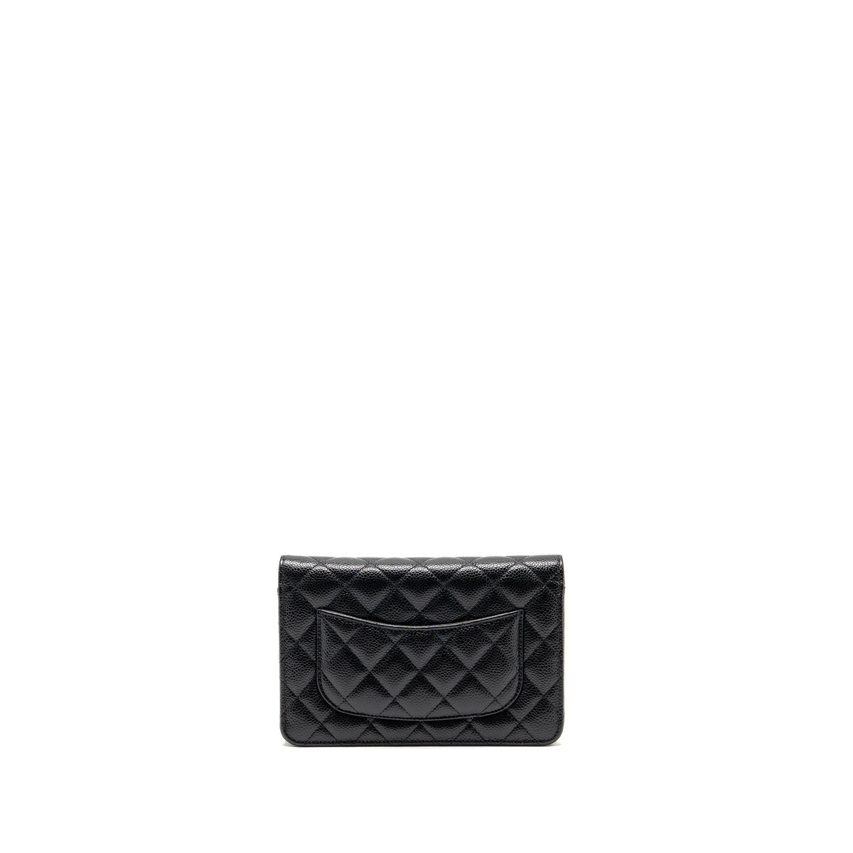 CHANEL CLASSIC WALLET ON CHAIN CAVIAR BLACK GHW