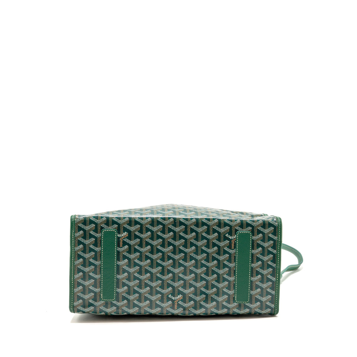 Goyard Saint Leger Backpack with Bulldog Print Goyardine Canvas/Calfskin Green SHW
