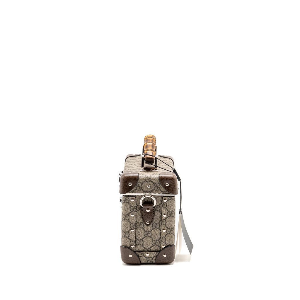 GUCCI GLOBE TROTTER GG BEAUTY CASE CANVAS BROWN SHW