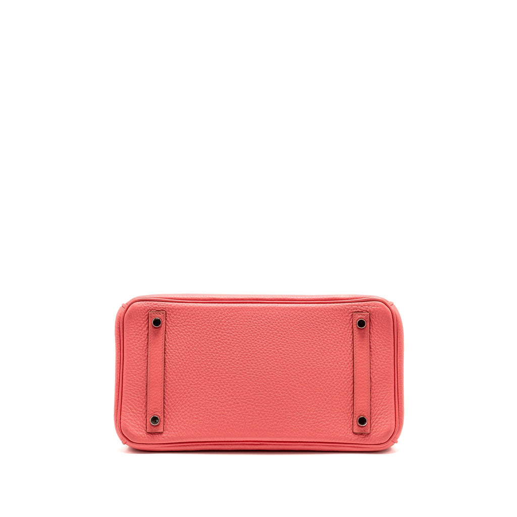 Hermes Birkin 30 Clemence Rose Lipstick SHW