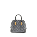 GOYARD VENDOME MINI BAG GOYARDINE CANVAS/CHEVROCHES CALFSKIN GREY SHW