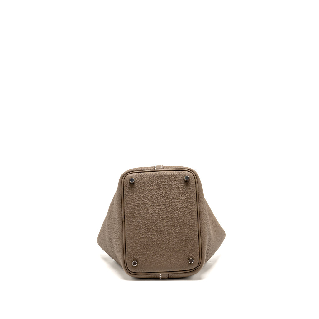 Hermes Picotin 18 Lock Bag Clemence Etoupe SHW