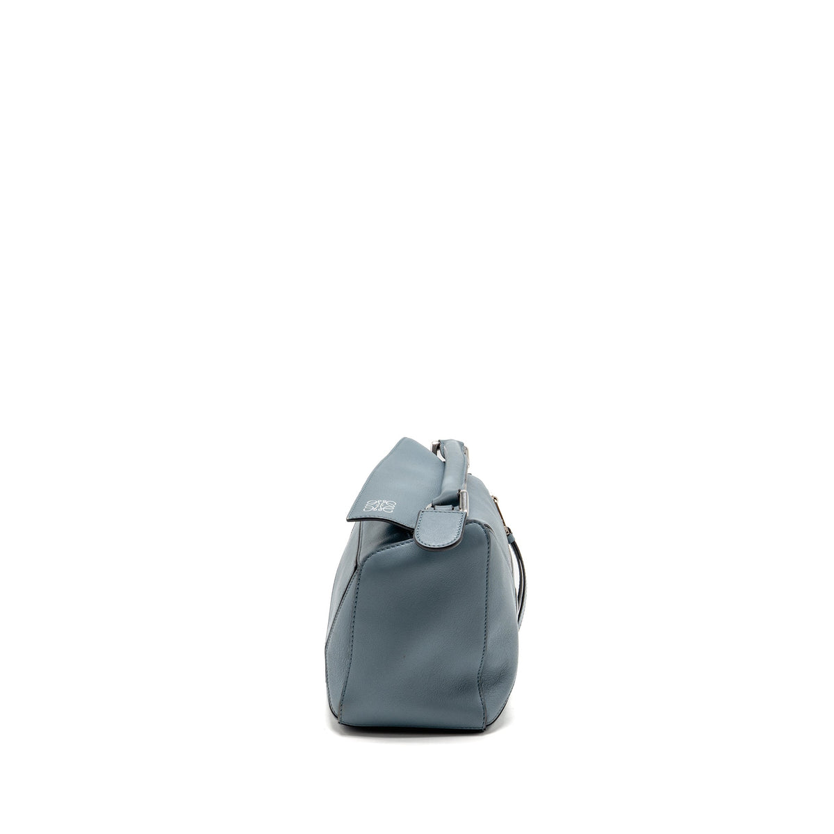 Loewe Small Puzzle Bag Calfskin Stone Blue SHW