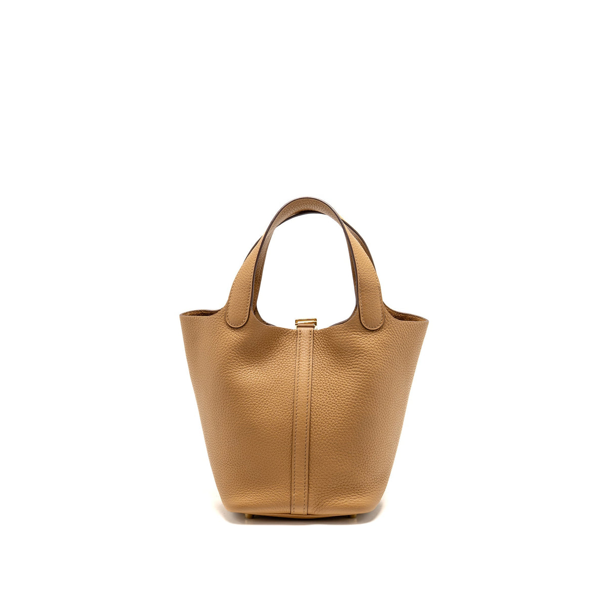 Hermes Picotin 18 Lock Bag Clemence 4B Biscuit GHW