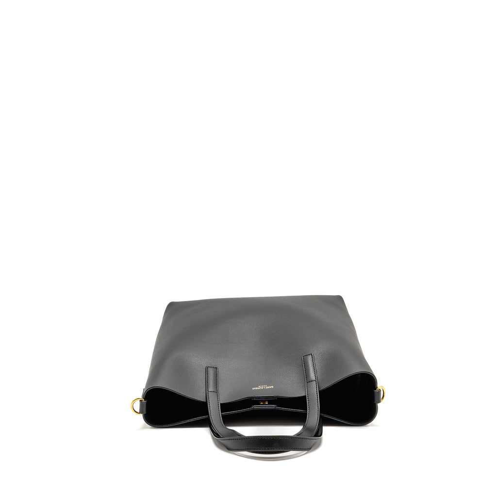 Saint Laurent/YSL Toy Shopping Tote Bag Smooth Calfskin Black GHW