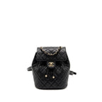 CHANEL QUILTED MINI BACKPACK CAVIAR BLACK LGHW (MICROCHIP)