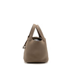 Hermes Picotin 18 Lock Bag Clemence Etoupe SHW