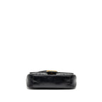 GUCCI MEDIUM GG MARMONT SHOULDER BAG CALFSKIN BLACK GHW