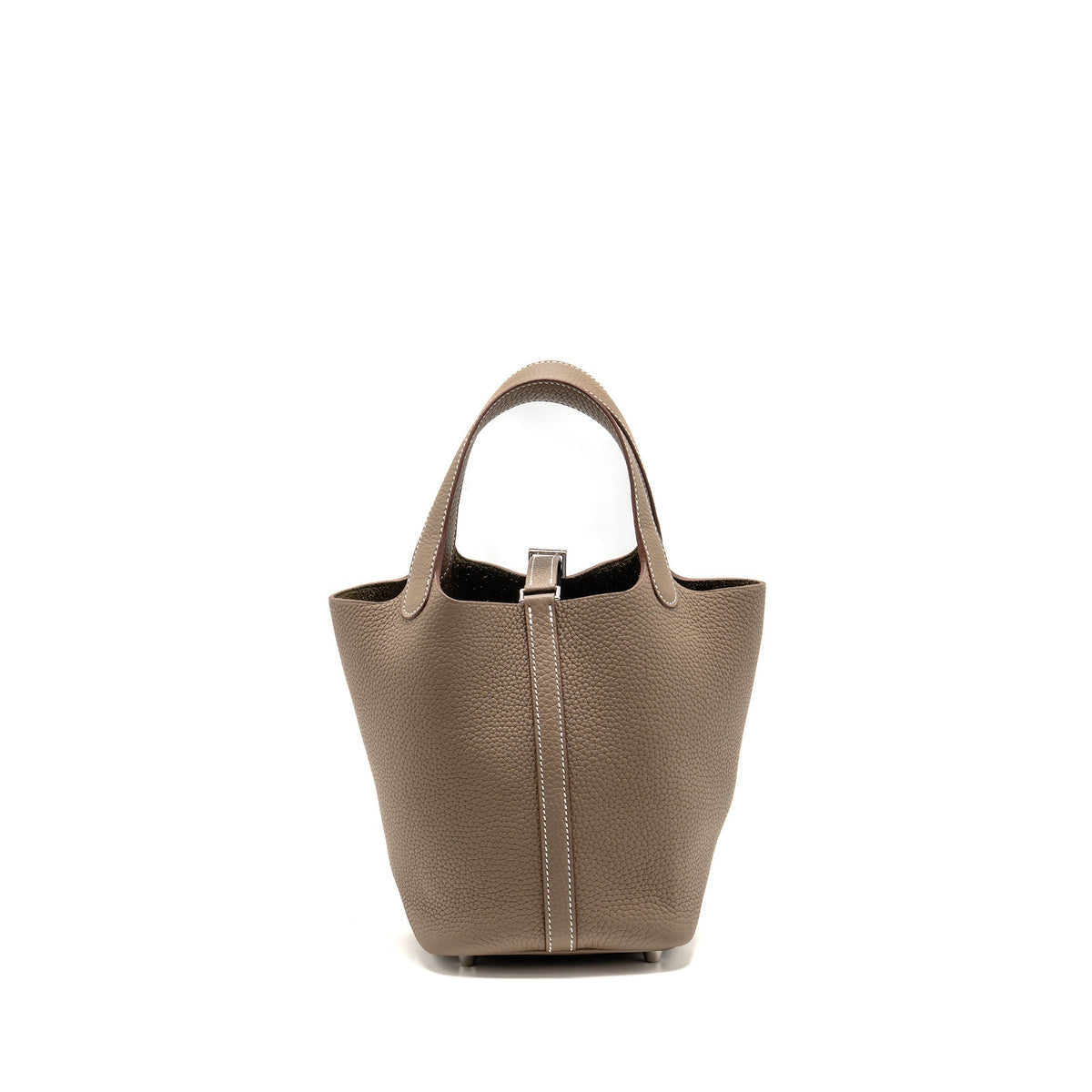 Hermes Picotin 18 Lock Bag Clemence Etoupe SHW