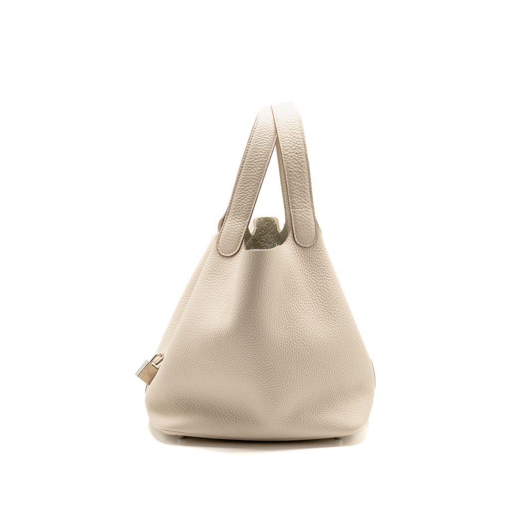 Hermes Picotin 22 clemence craie SHW