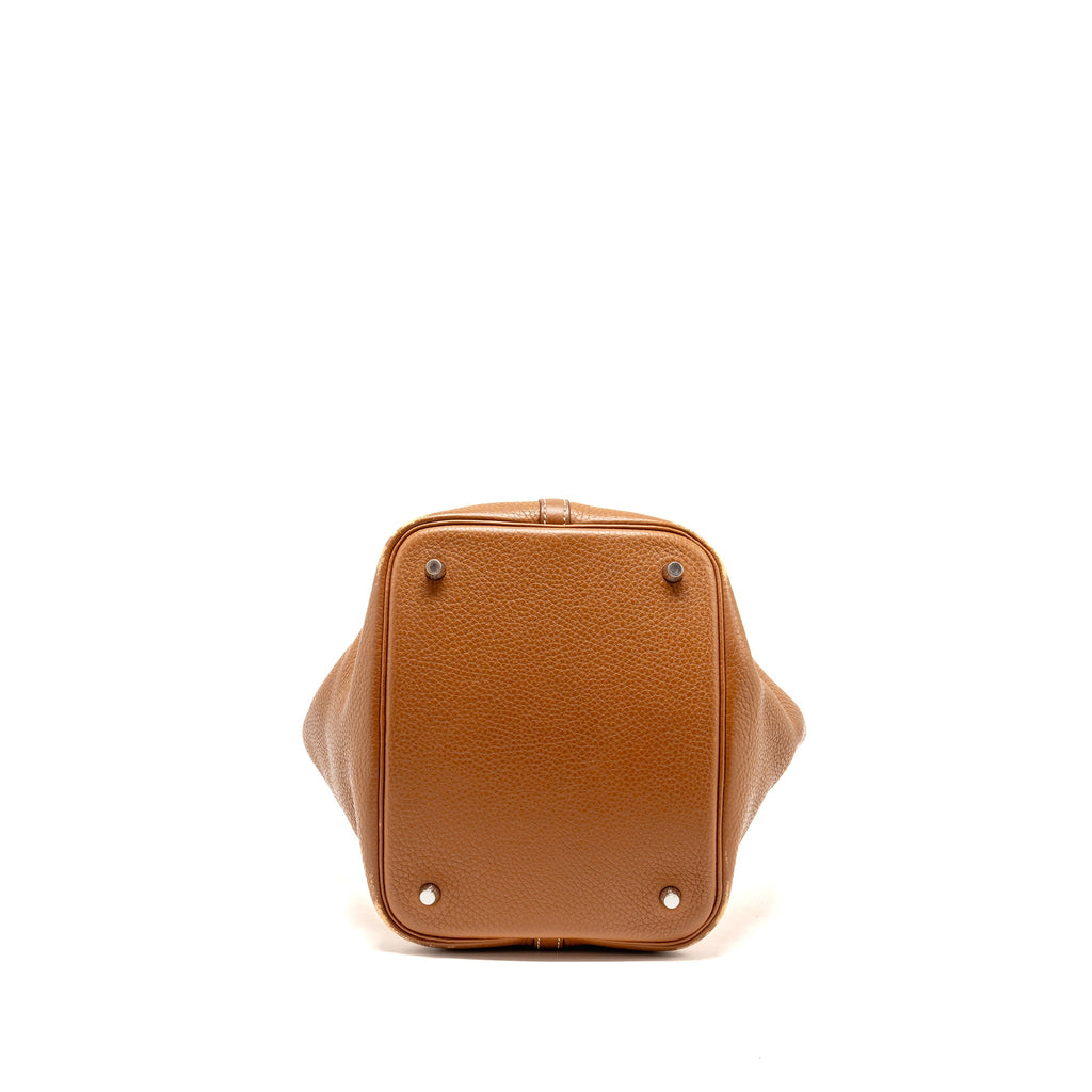 Hermes Picotin 22 Lock Bag Clemence Gold SHW