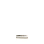 CHANEL DETAIL CRYSTAL CC LOGO WALLET ON CHAIN CAVIAR WHITE LGHW(MICROCHIP)