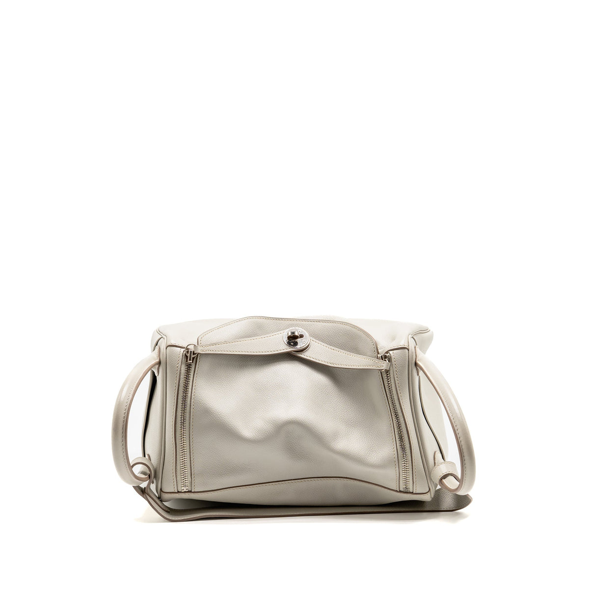 Hermes Lindy 30 Evercolor Gris Pearl SHW