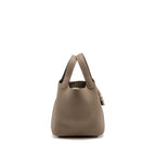 Hermes Picotin 18 Lock Bag Clemence Etoupe SHW