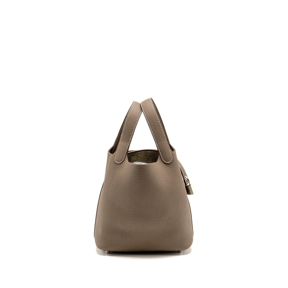 Hermes Picotin 18 Lock Bag Clemence Etoupe SHW