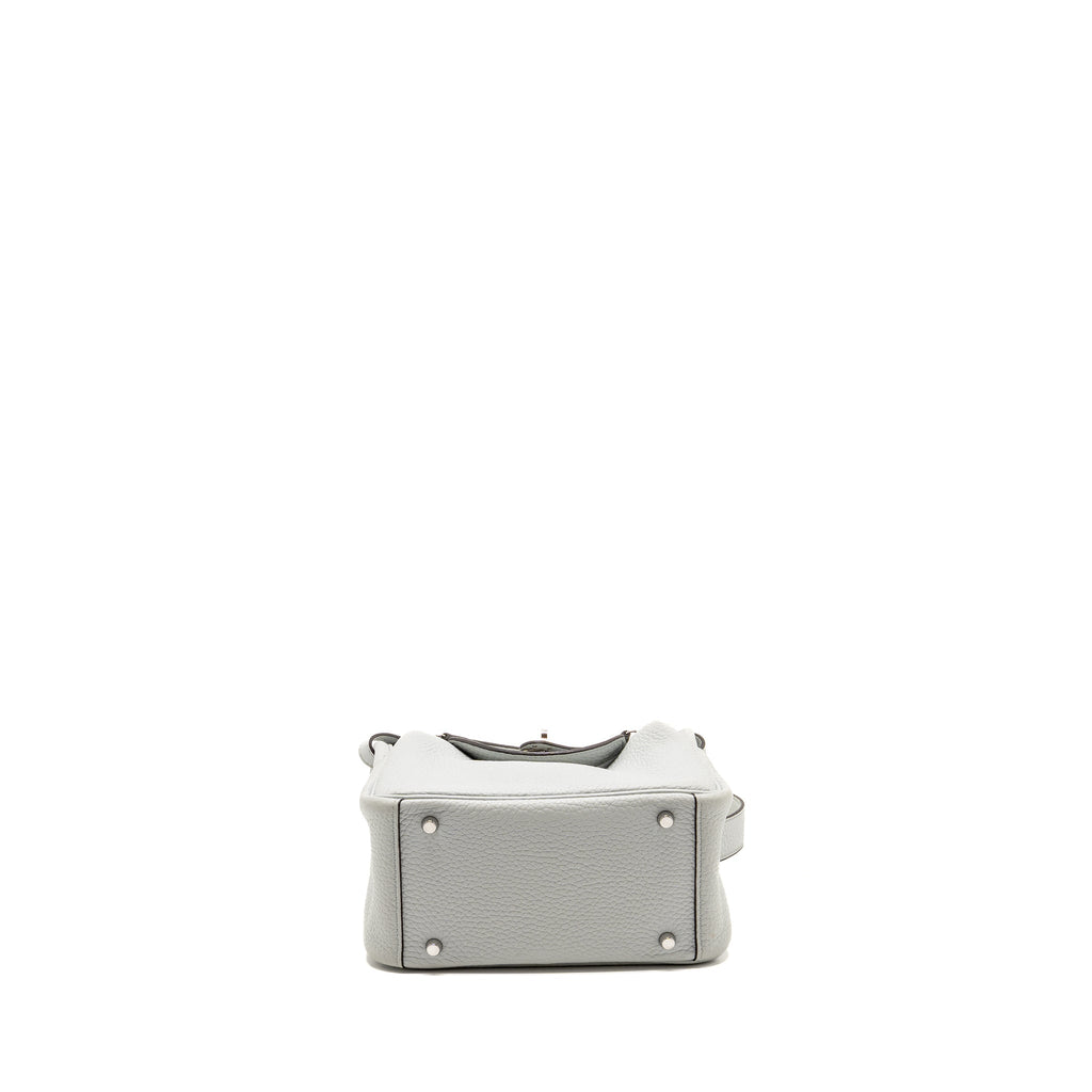 Hermes Mini Lindy Clemence blue pale SHW