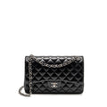 CHANEL JUMBO CLASSIC DOUBLE FLAP BAG LAMBSKIN BLACK SHW