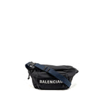 Balenciaga Wheel Belt Bag Nylon Black/Navy SHW