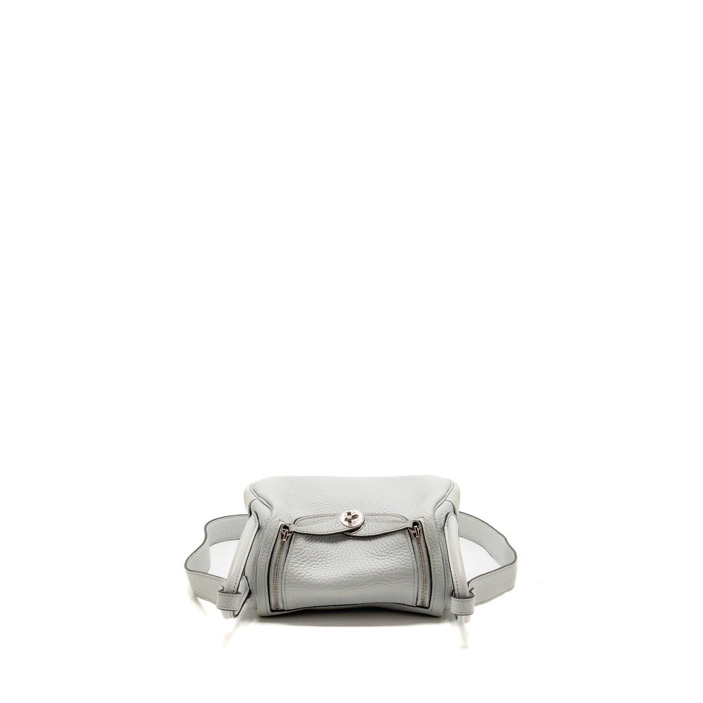 Hermes Mini Lindy Clemence blue pale SHW
