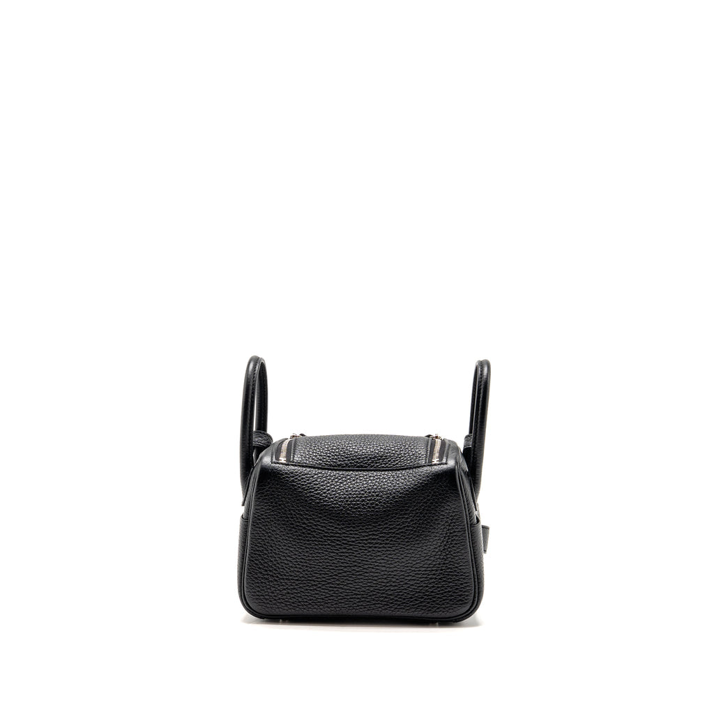 Hermes mini lindy clemence black SHW