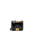 Chanel square boy bag calfskin black GHW (microchip)