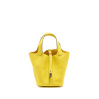 HERMES PICOTIN 18 LOCK BAG CLEMENCE LIME SHW