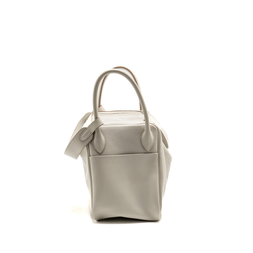 Hermes Lindy 30 Evercolor Gris Pearl SHW