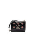 Louis Vuitton Twist MM Limited Edition Flowers Epi Leather Black SHW