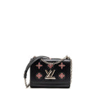 Louis Vuitton Twist MM Limited Edition Flowers Epi Leather Black SHW