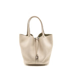 Hermes Picotin 22 clemence craie SHW