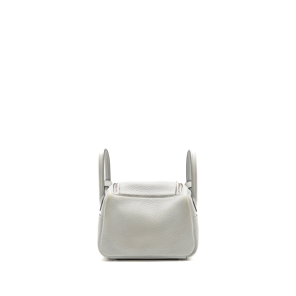 Hermes Mini Lindy Clemence blue pale SHW