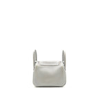 Hermes Mini Lindy Clemence blue pale SHW