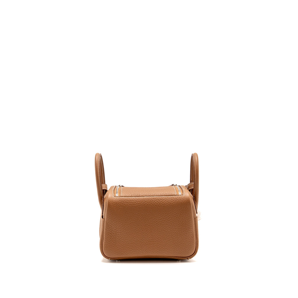 Hermes mini lindy II clemence gold SHW