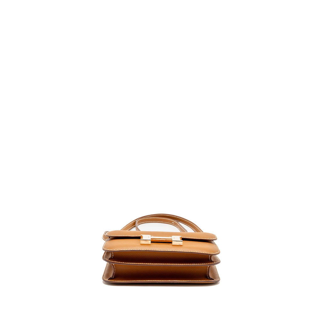 Hermes mini constance epsom gold RGHW