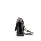 CHANEL JUMBO CLASSIC DOUBLE FLAP BAG LAMBSKIN BLACK SHW