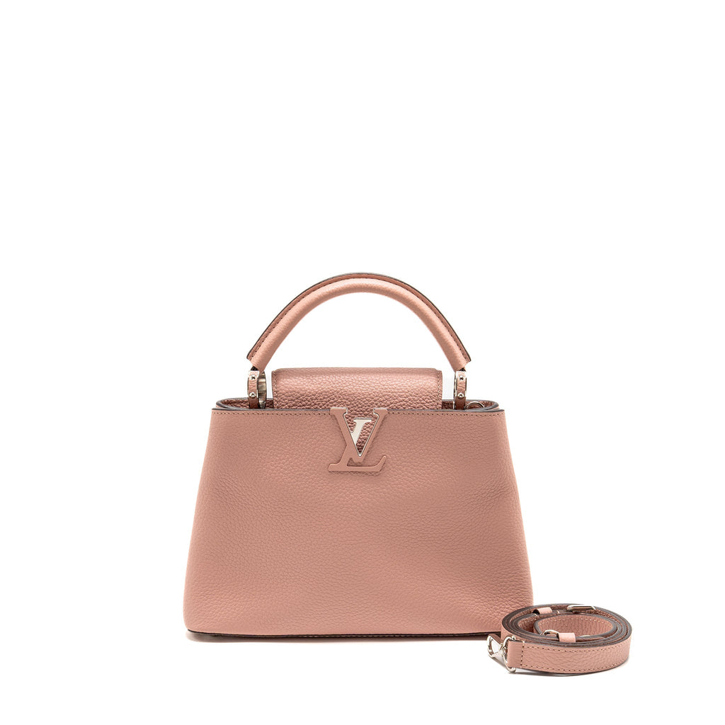 LOUIS VUITTON CAPUCINES BB TAURILLON PINK LGHW