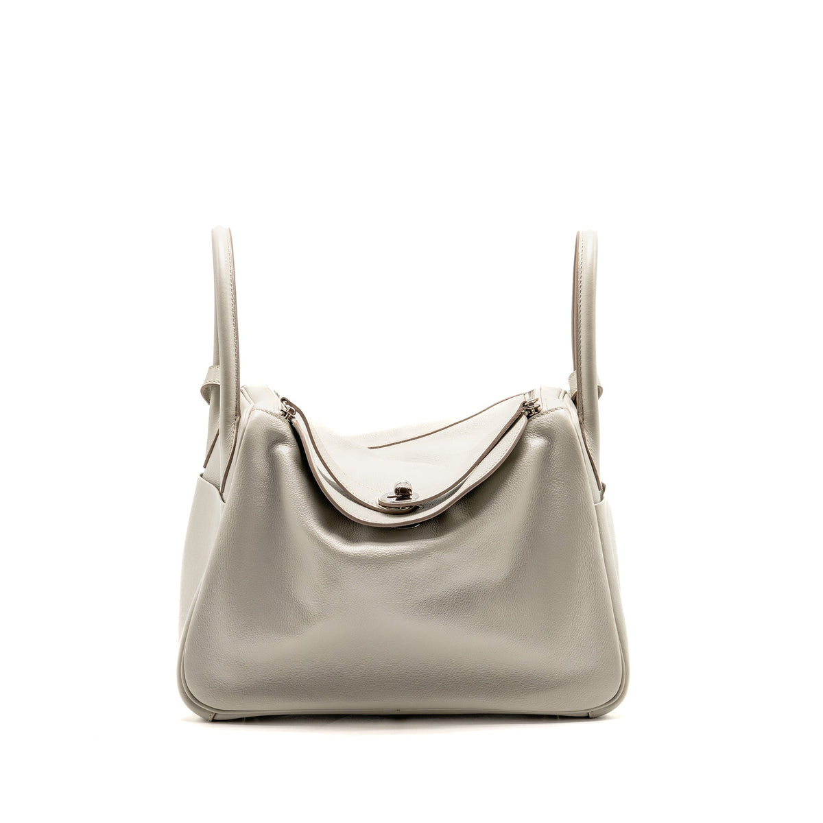 Hermes Lindy 30 Evercolor Gris Pearl SHW