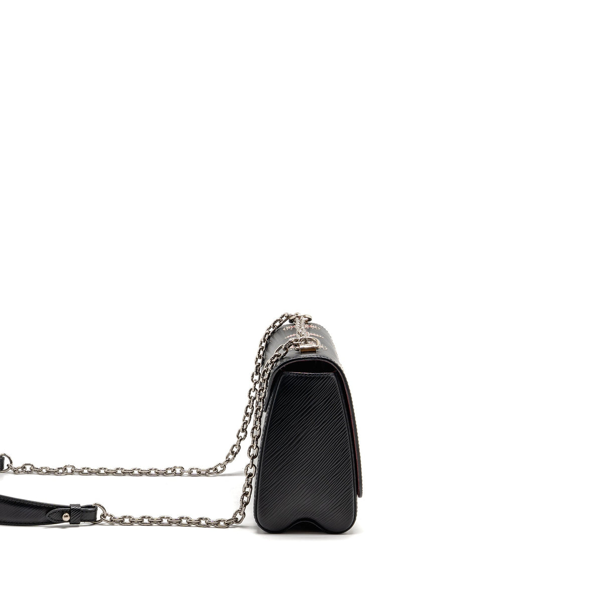 Louis Vuitton Twist MM Limited Edition Flowers Epi Leather Black SHW
