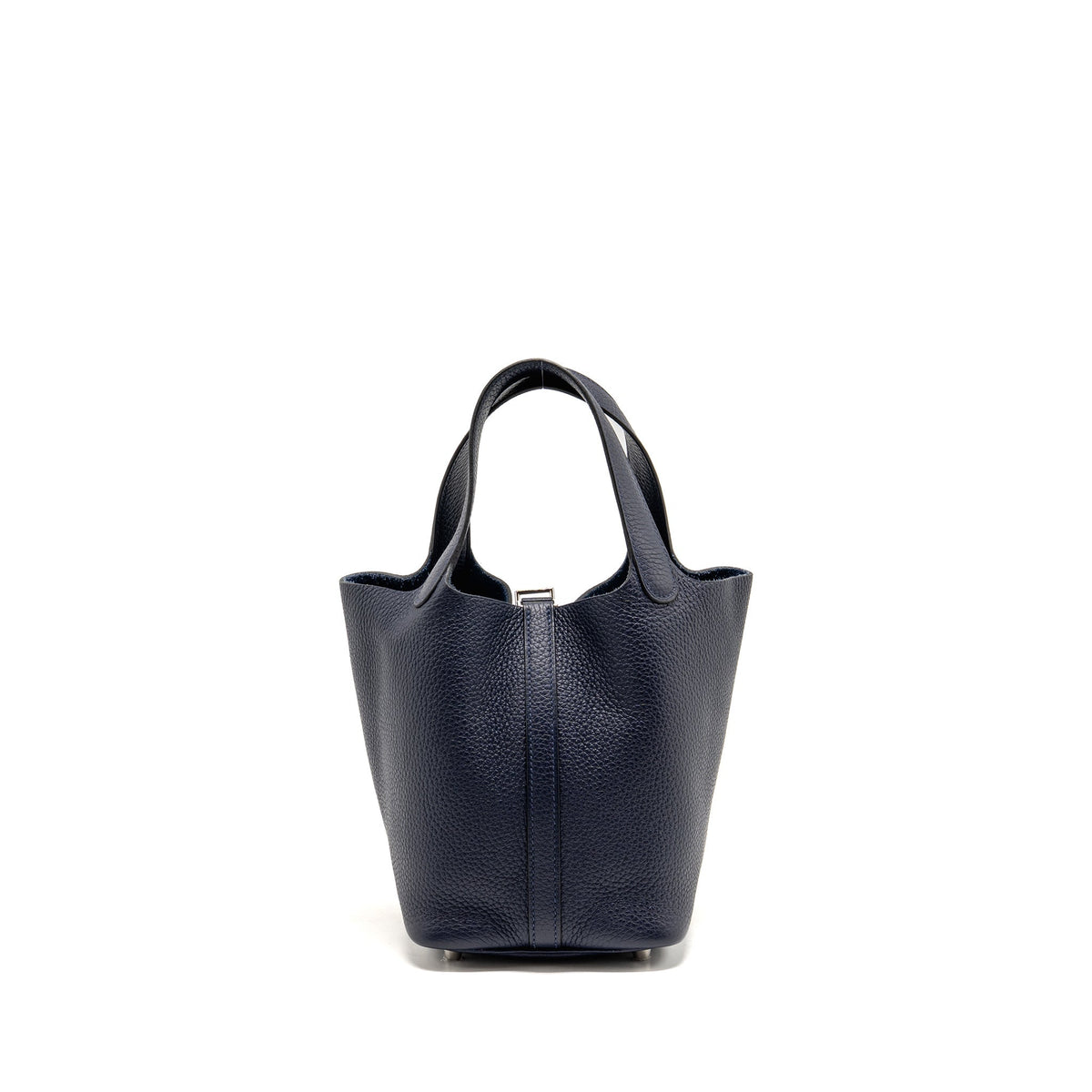 Hermes Picotin 18 Lock Bag Clemence Blue Nuit SHW