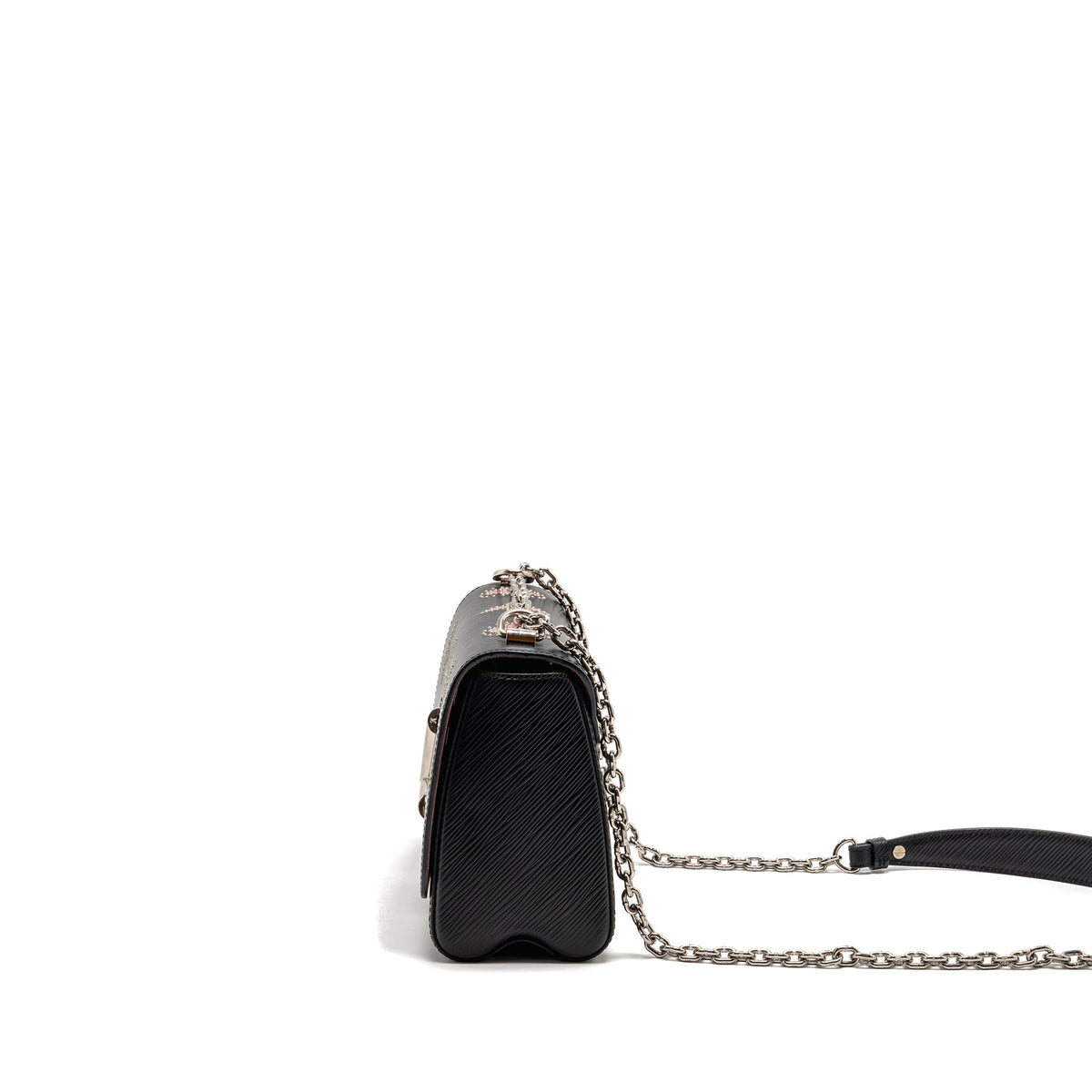 Louis Vuitton Twist MM Limited Edition Flowers Epi Leather Black SHW