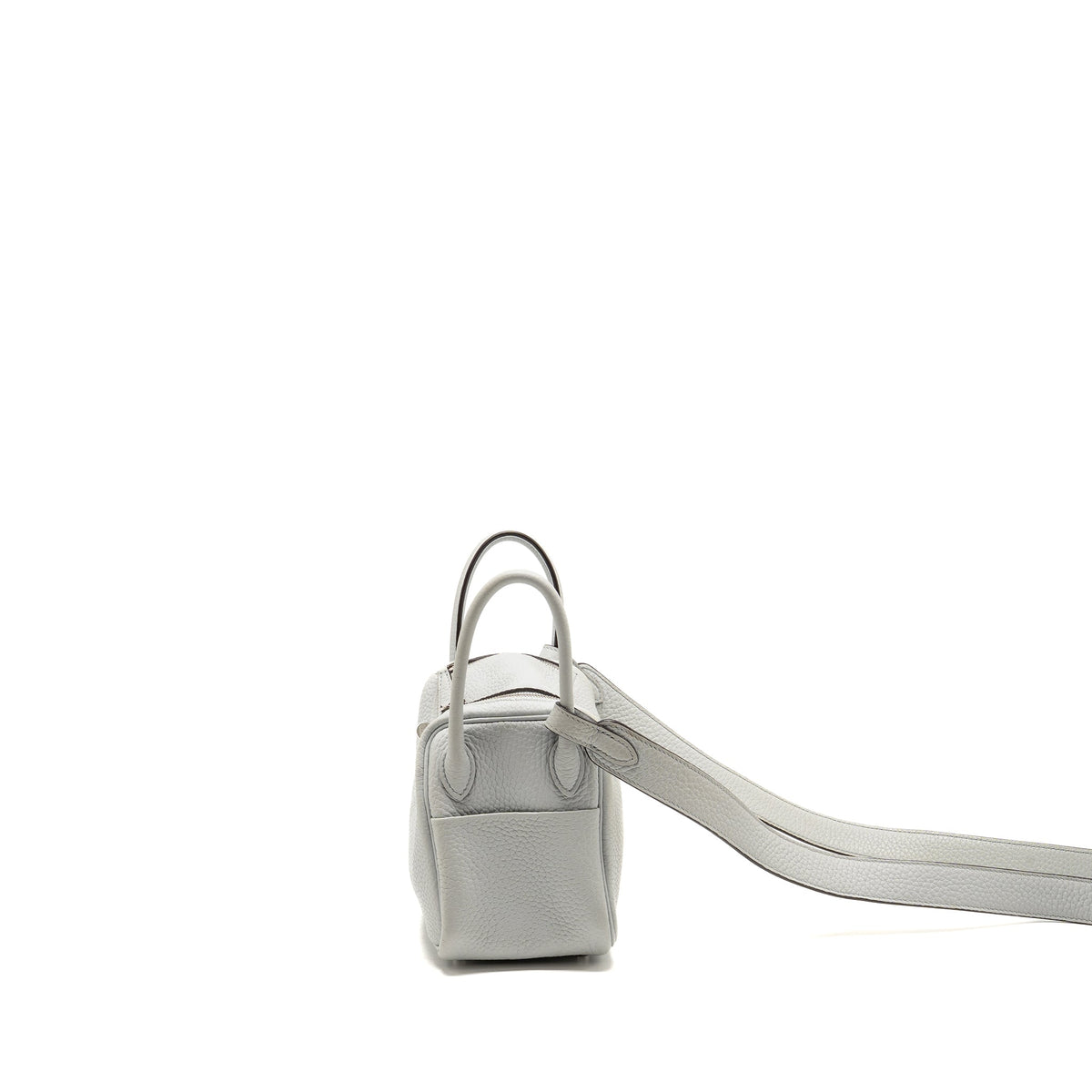 Hermes Mini Lindy Clemence blue pale SHW